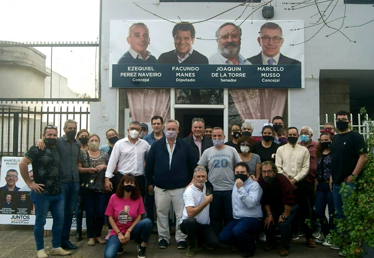 Camino a las PASO: Joaquín de la Torre visitó Luján junto a Ezequiel Pérez Naveiro