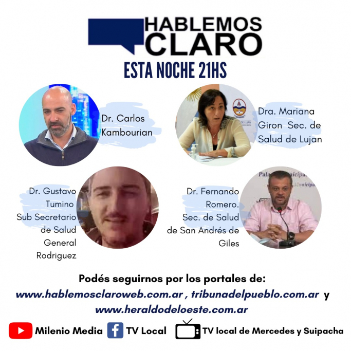 Imperdible: esta noche Hablemos Claro TV a las 21hs