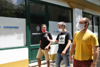 Luján: Federico Guibaud, Silva y Capelli recorrieron la zona turística