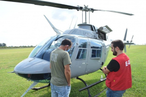 Ayuda constante: All Boys Solidario y Pelusa González consiguieron un helicóptero para Luján