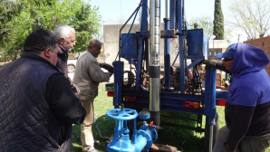 San Andrés de Giles: La Municipalidad colocó una bomba nueva en el Tanque de Agua de plaza Cutillas