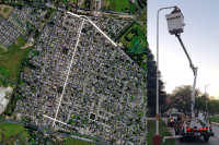 Más luces LED para el centro de Giles