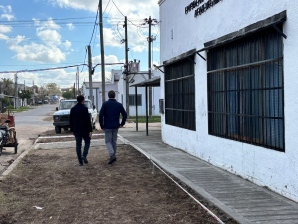 Luján: Construyeron nuevas veredas en escuelas del barrio Ameghino