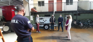 Mercedes: los concejales del PRO visitaron a los Bomberos Voluntarios